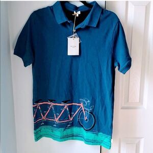 Paul Smith Blue Polo with Bicycle Design